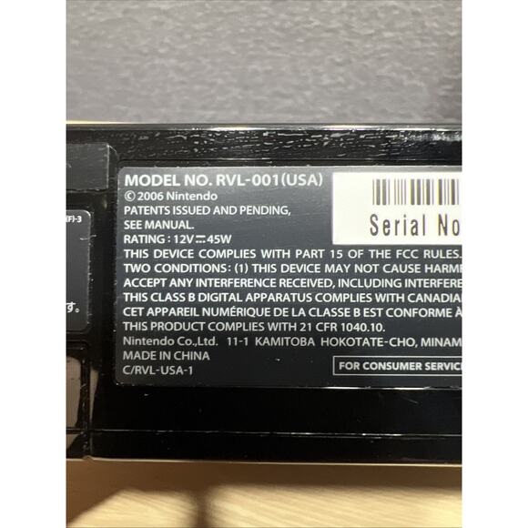 Nintendo Wii Black Console RVL-101 Bundle W/ Games Controller, Sensor Cords - Picture 10 of 11